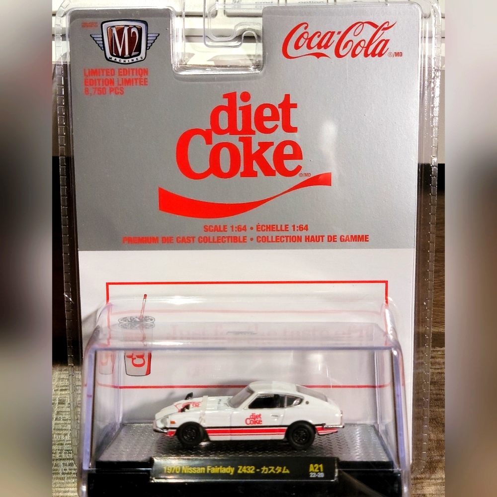 M2 MACHINES DIET COKE 1970 NISSAN FAIRLADY Z432 LIMITED EDITION COCA-COLA